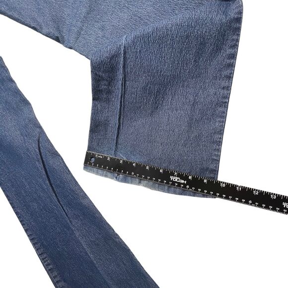 Mudd Jeans Girls 11 (28x30) Distressed Hems Pants Bootcut Blue Cotton Blend - Picture 14 of 16